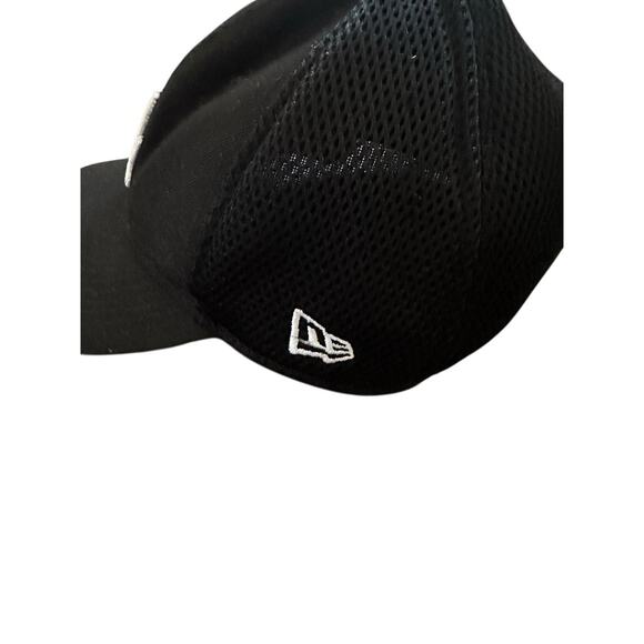 Los Angeles Dodgers Black New Era Fitted Cap Hat Large/xlarge Embroidered Grunge - Picture 2 of 9